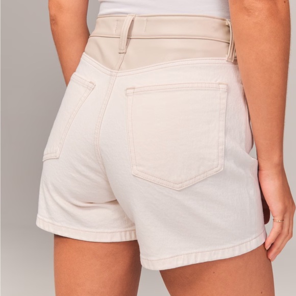 A&F mixed fabric high rise dad short - Picture 2 of 6